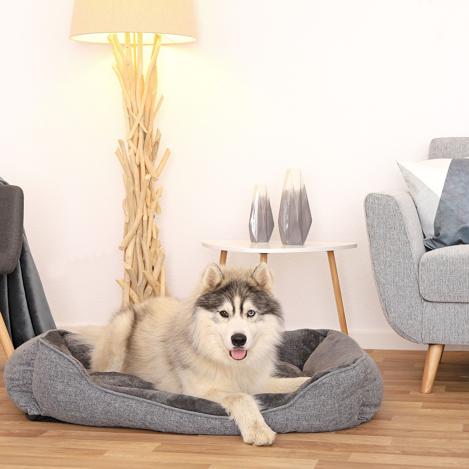 Lionto Hundebetten Lionto Hundebett meliert grau L