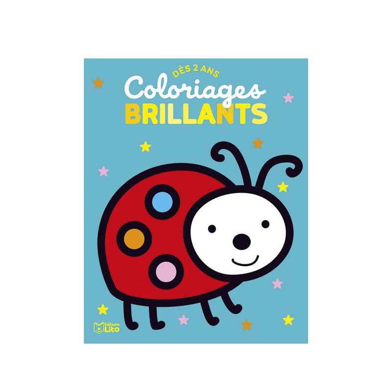 Livre Coloriage brillant, la coccinelle - Lito