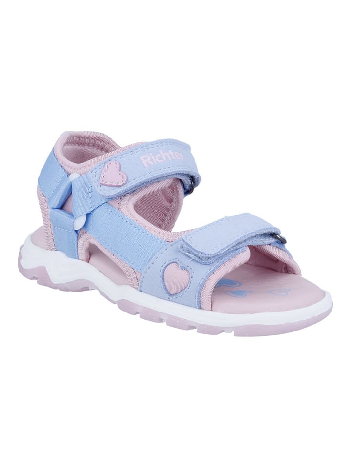 Richter Shoes Sandalen in Hellblau/ Rosa günstig kaufen