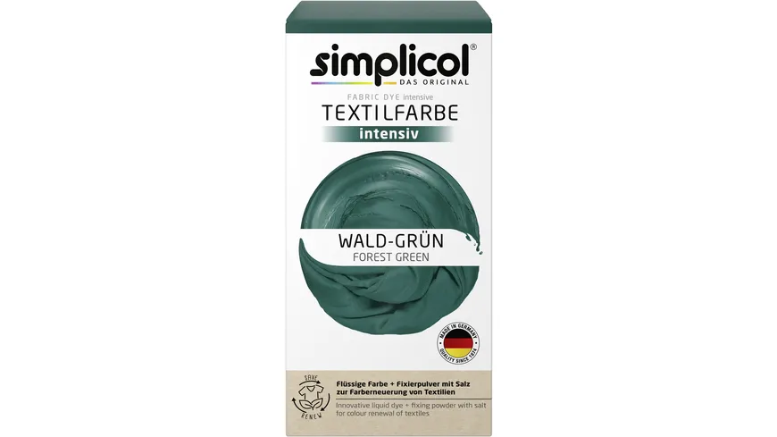 Simplicol Textilfarbe Intensiv Wald-Grün 150 ml