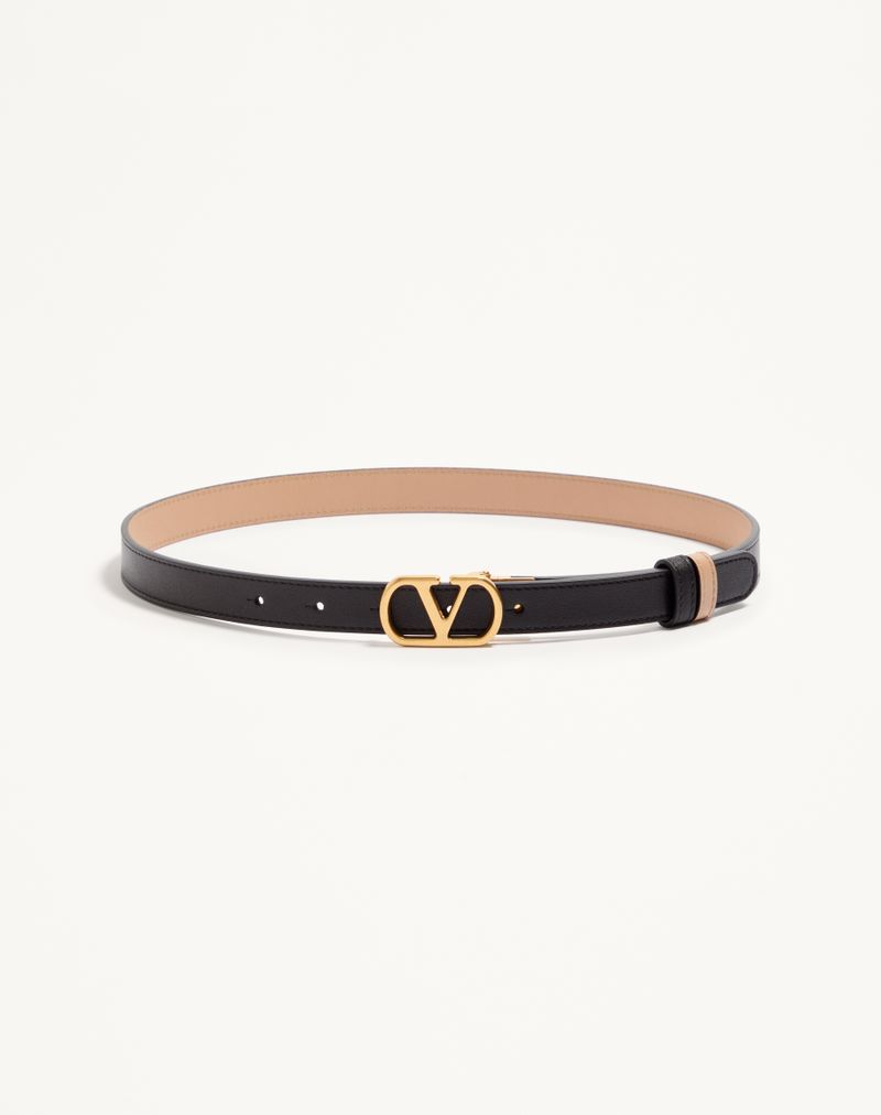 VLogo Signature vendbart bælte i skinnende kalveskind 20 mm