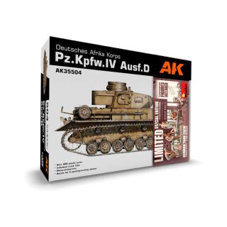 Pz.Kpfw.IV Ausf.D Afrika Korps +5 Figures German Tank Crew Afrika Korps 1/35