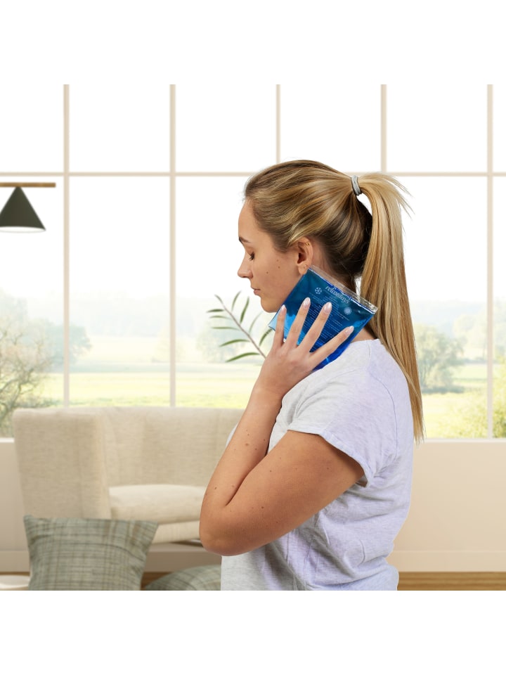 relaxdays 4-tlg. Kühlpad Set in Blau günstig kaufen onesize