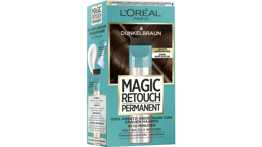 L'Oréal MAGIC RETOUCH Permanent Ansatz-Abdeckung 4 - dunkelbraun
