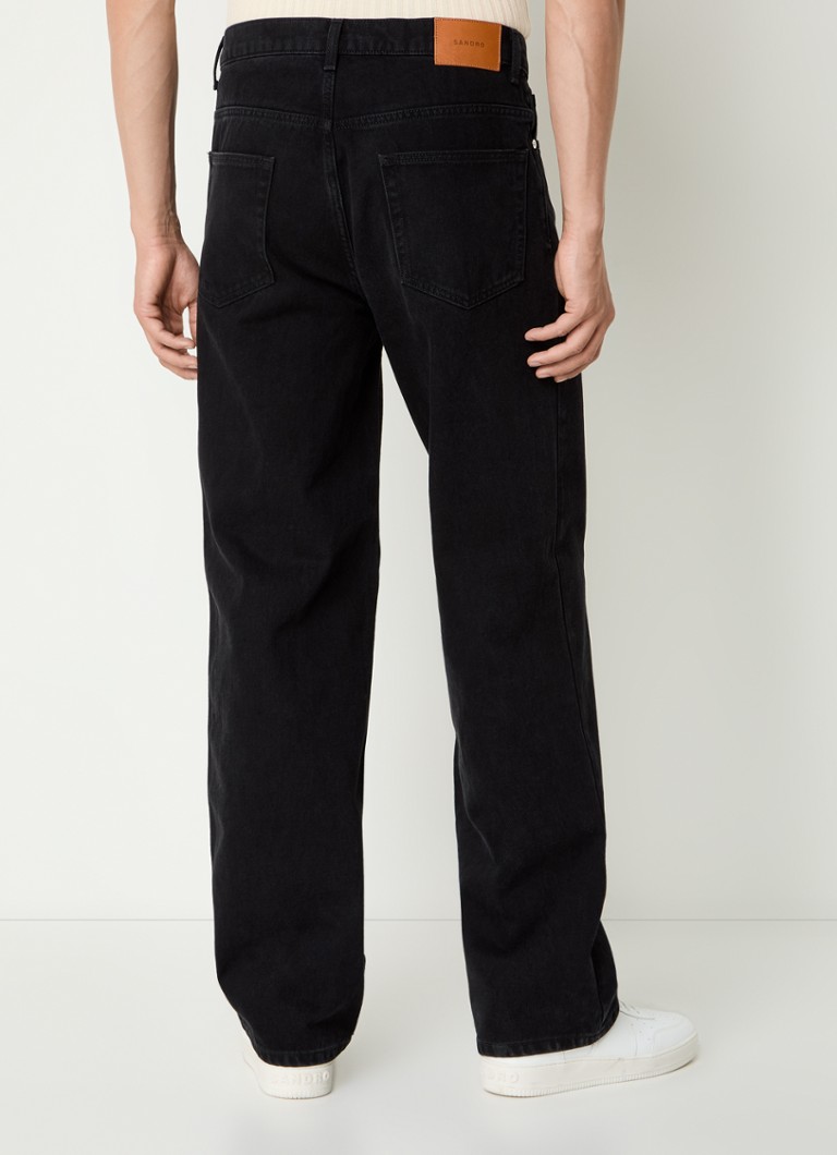 Jeans Sandro a gamba larga con lavaggio colorato