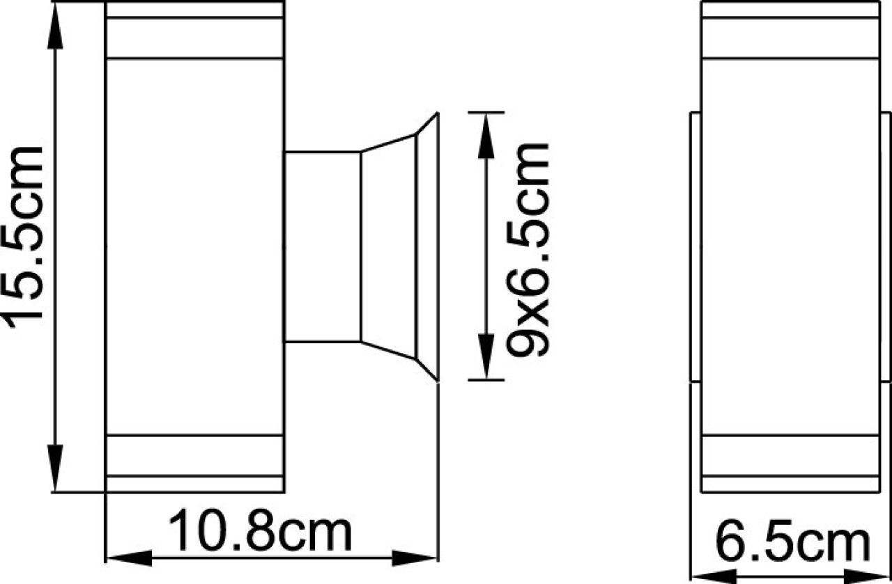 Globo Lighting - GANTAR - Außenleuchte Aluminium Druckguss grau, 2x GU10 LED