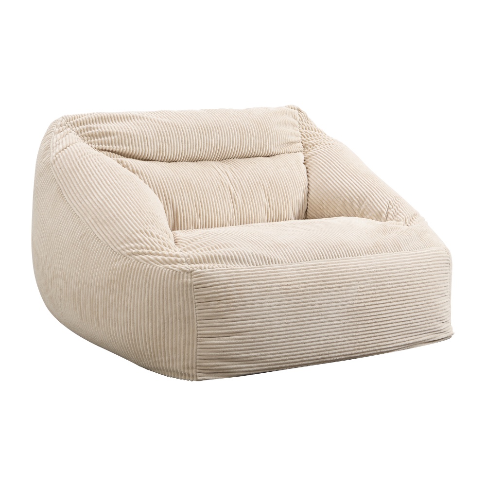 Home Deluxe Sitzsack mit Hocker COZY – Beige
