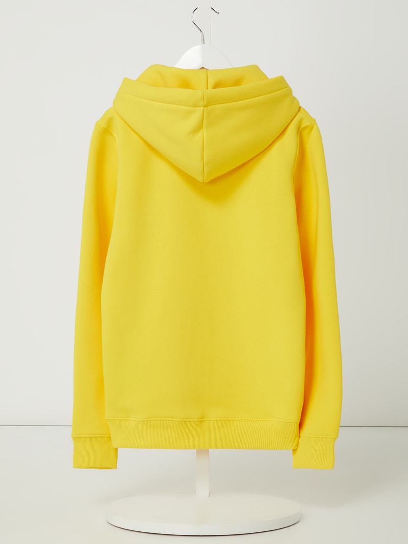 Hoodie mit Logo in gelb
