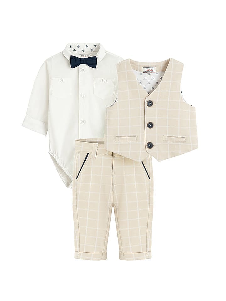 COOL CLUB 3tlg. Outfit in Weiß/ Beige günstig kaufen 80