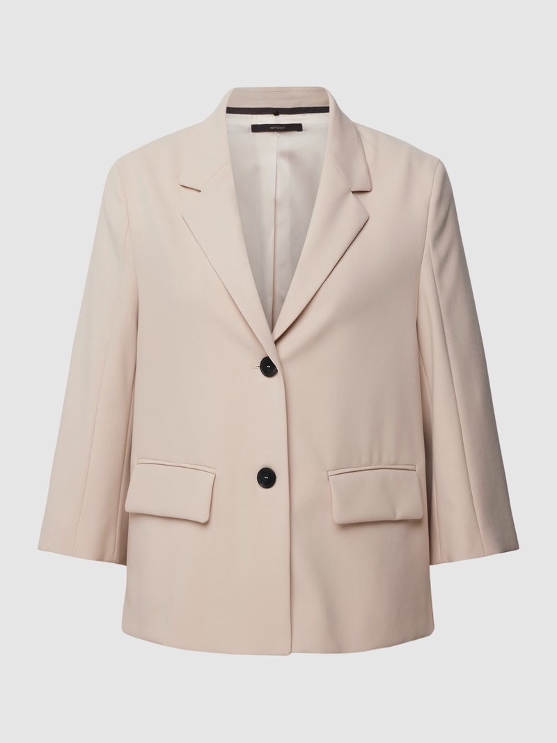 Blazer mit Reverskragen in beige
