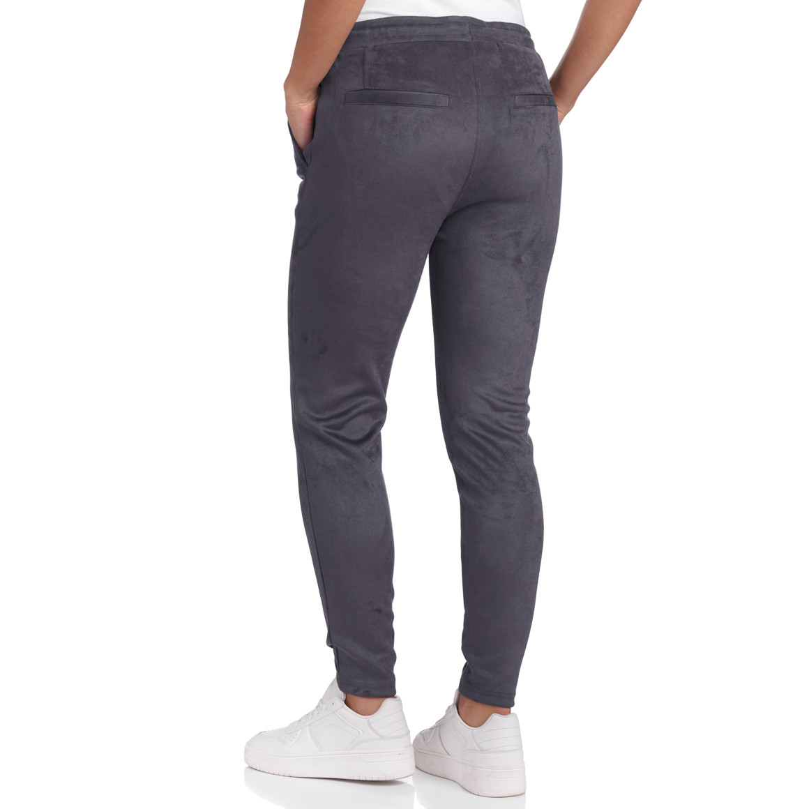 Damen Jogpants in Veloursoptik