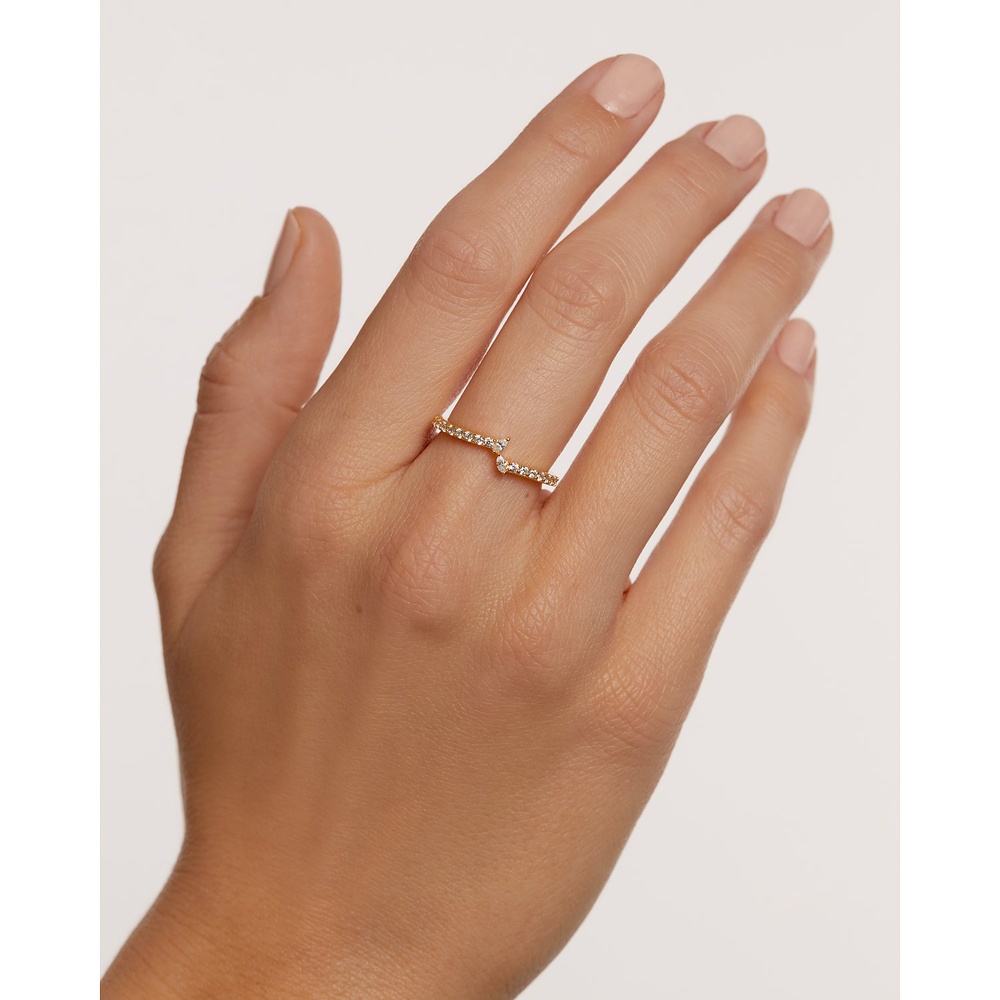 P D Paola Bague pour femme 925 Argent or Bague