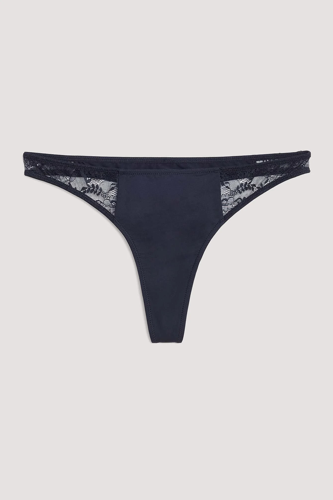 Micro-Tanga mit Spitzenbesatz an der Seite