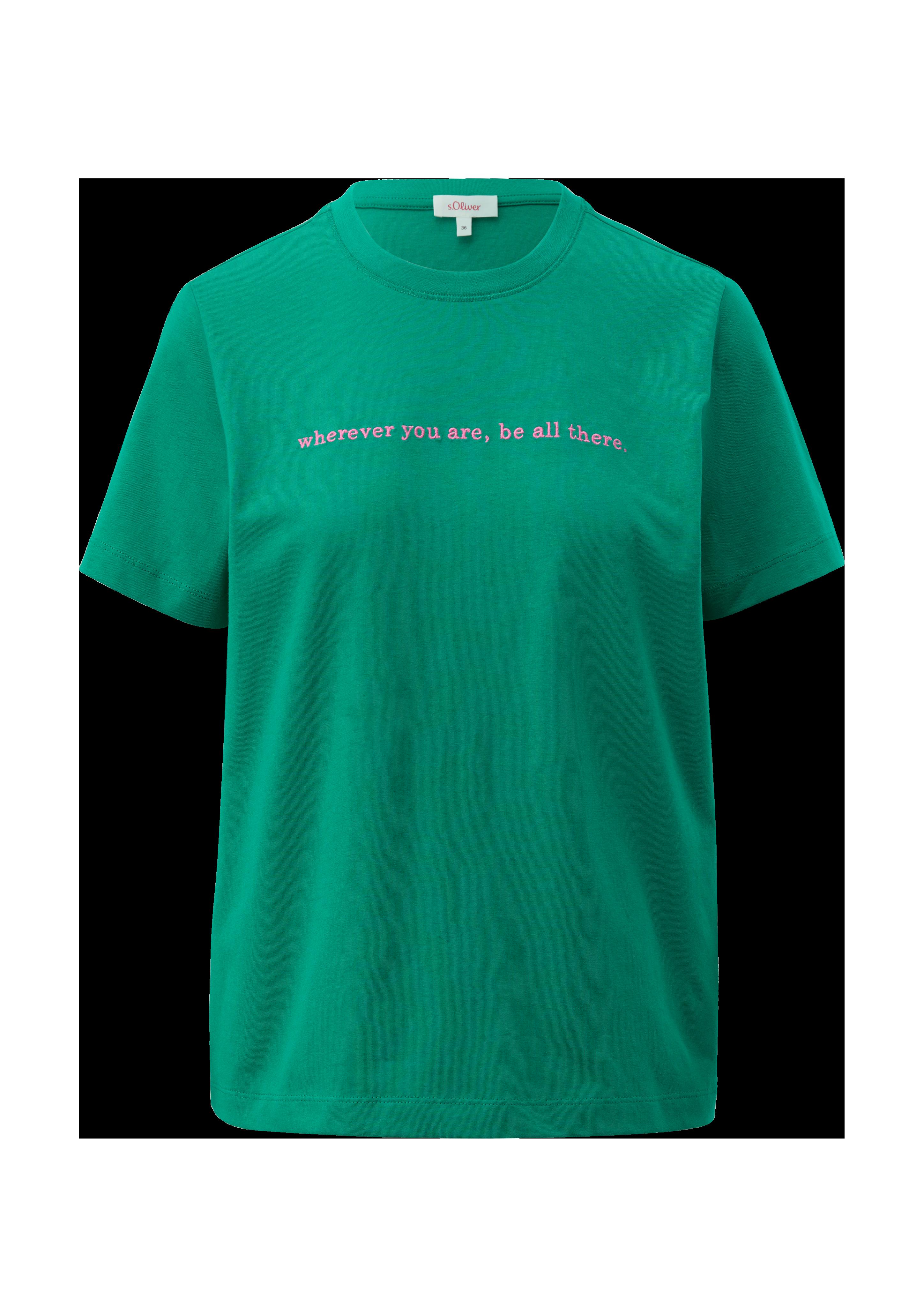 T-Shirt mit Stickerei  2130588-76D0