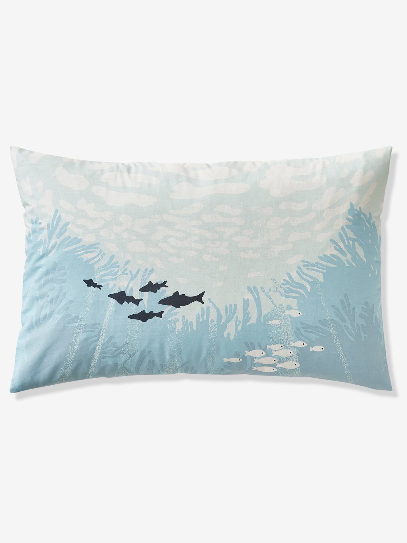 Vertbaudet Kinder Bettwäsche-Set DEEP OCEAN Oeko-Tex - blau/mehrfarbig