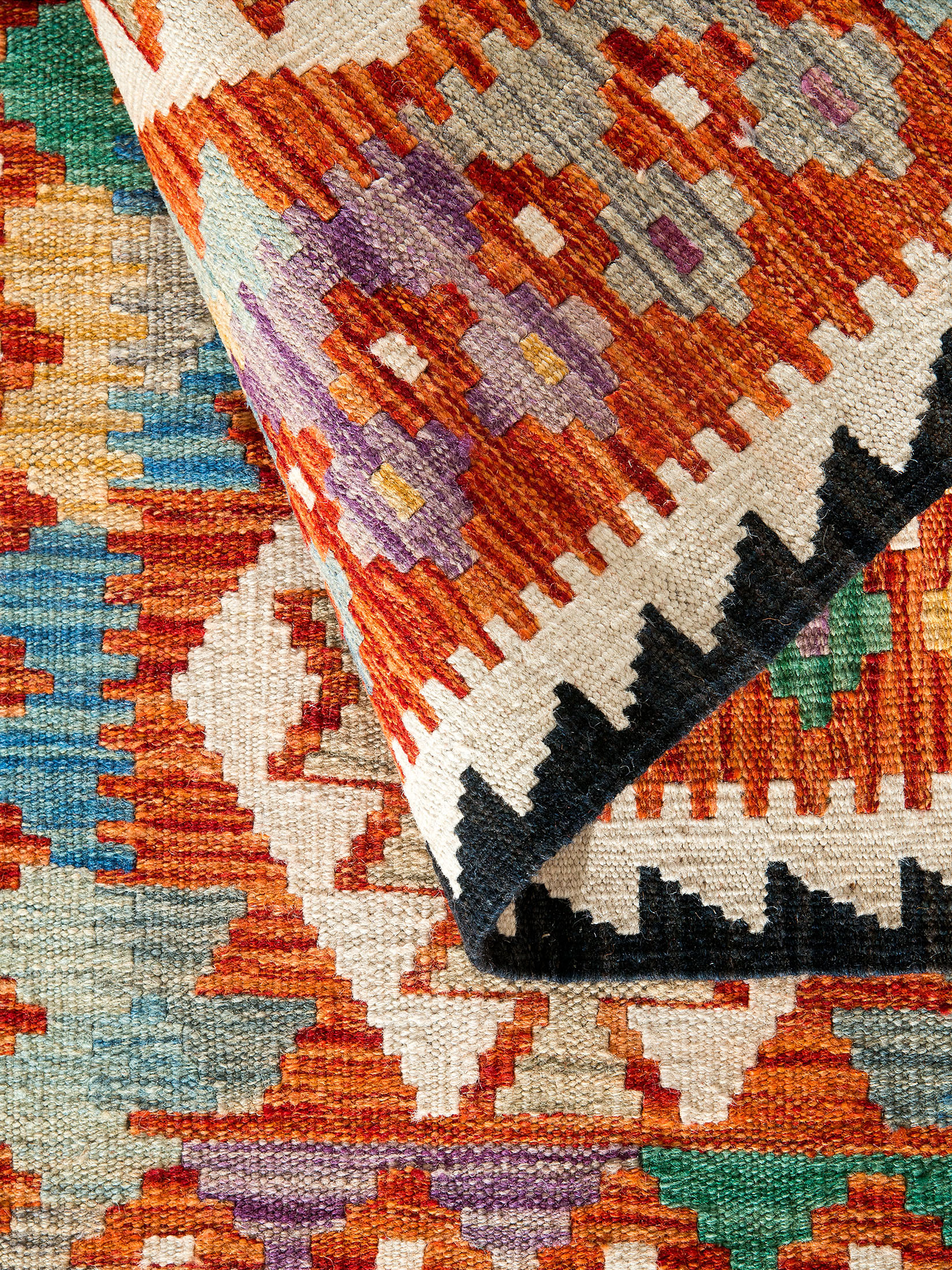 Afghan Kelim ca. 75 x 124 cm, Unikat / Einzelstück