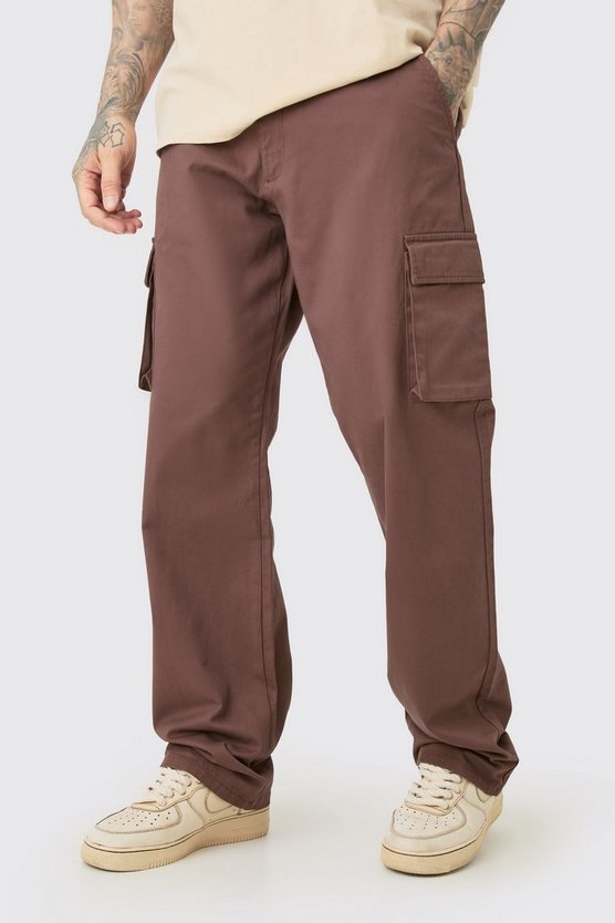 Tall lockere Twill Cargo-Hose