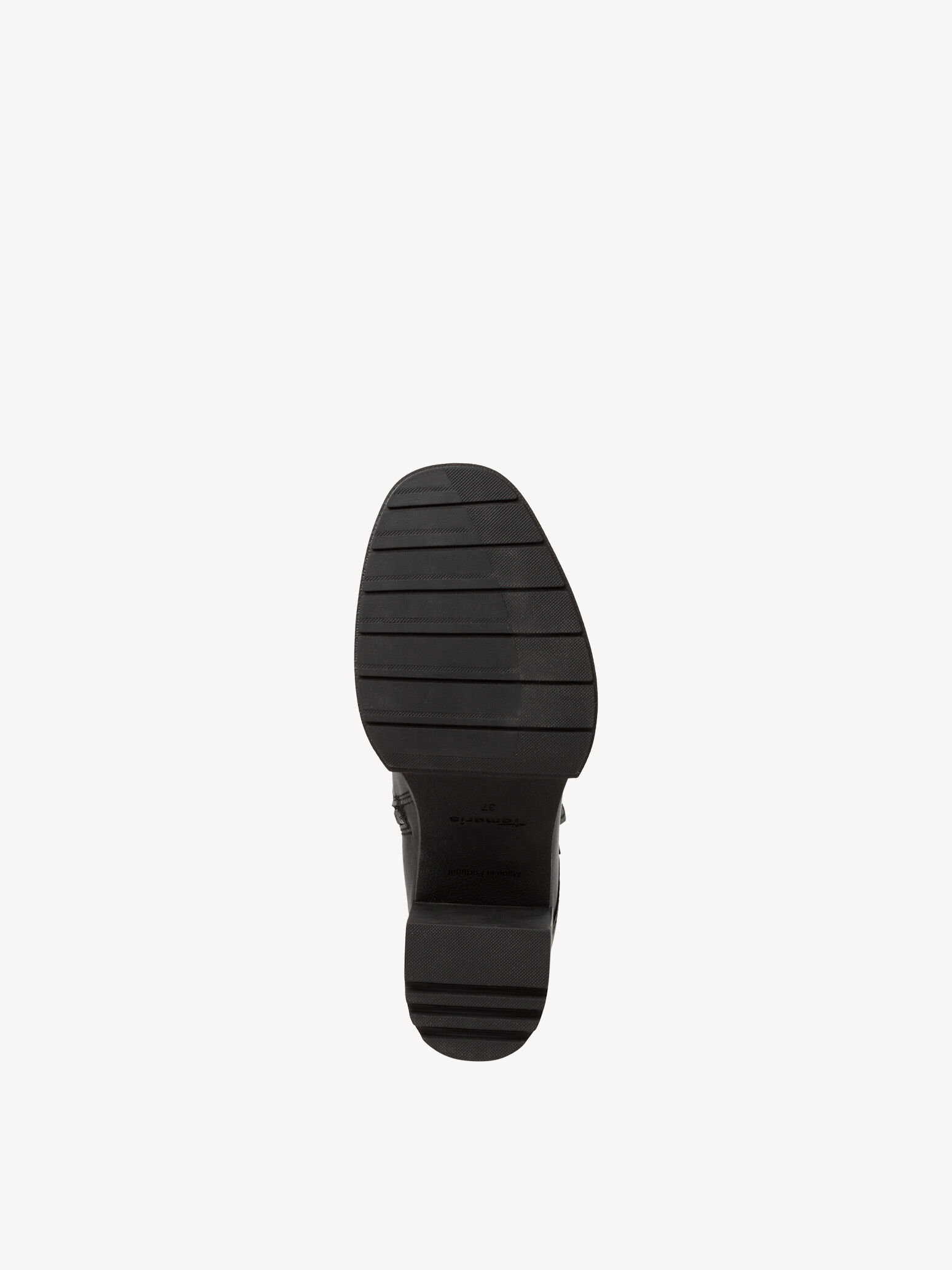 Bottine en cuir - noir