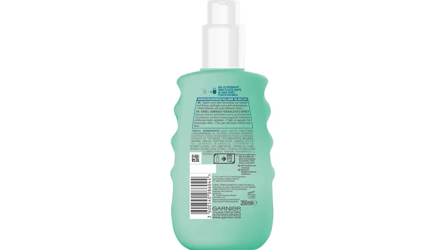 Garnier Ambre Solaire After Sun erfrischendes Feuchtigkeitsspray 200 ml