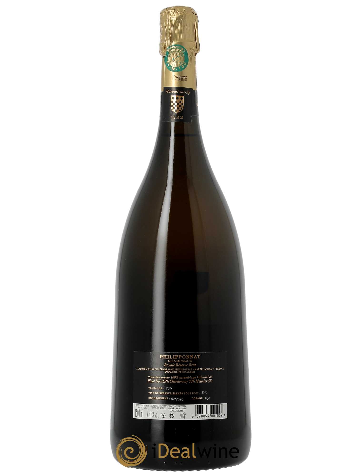 Royale Réserve Brut Philipponnat   - Lot de 1 Magnum