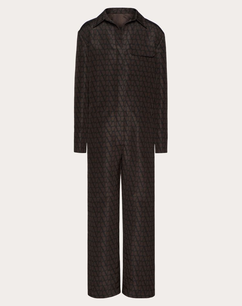 SILKE FAILURE JUMPSUIT MED HELGÆNGENDE IKONOGRAFISK TOILE-PRINT