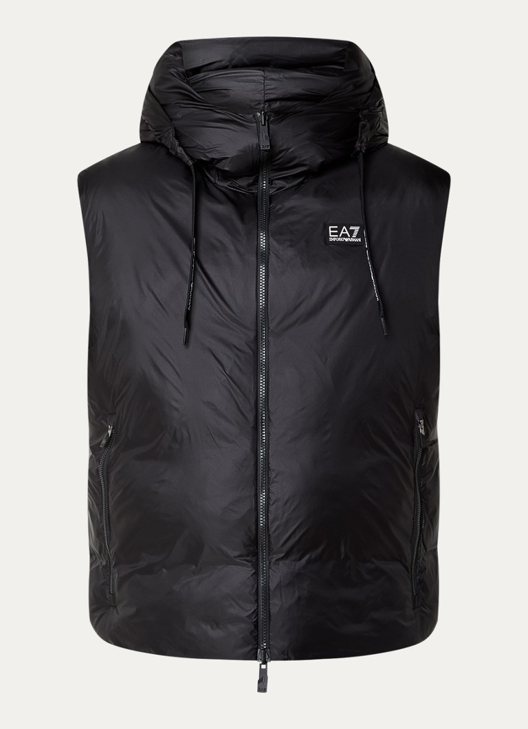 Gilet Emporio Armani con tasche con zip e logo