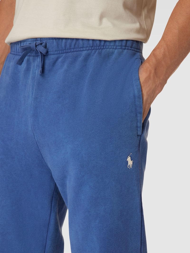 Sweatpants mit elastischem Bund Modell 'ATHLETIC' in marineblau