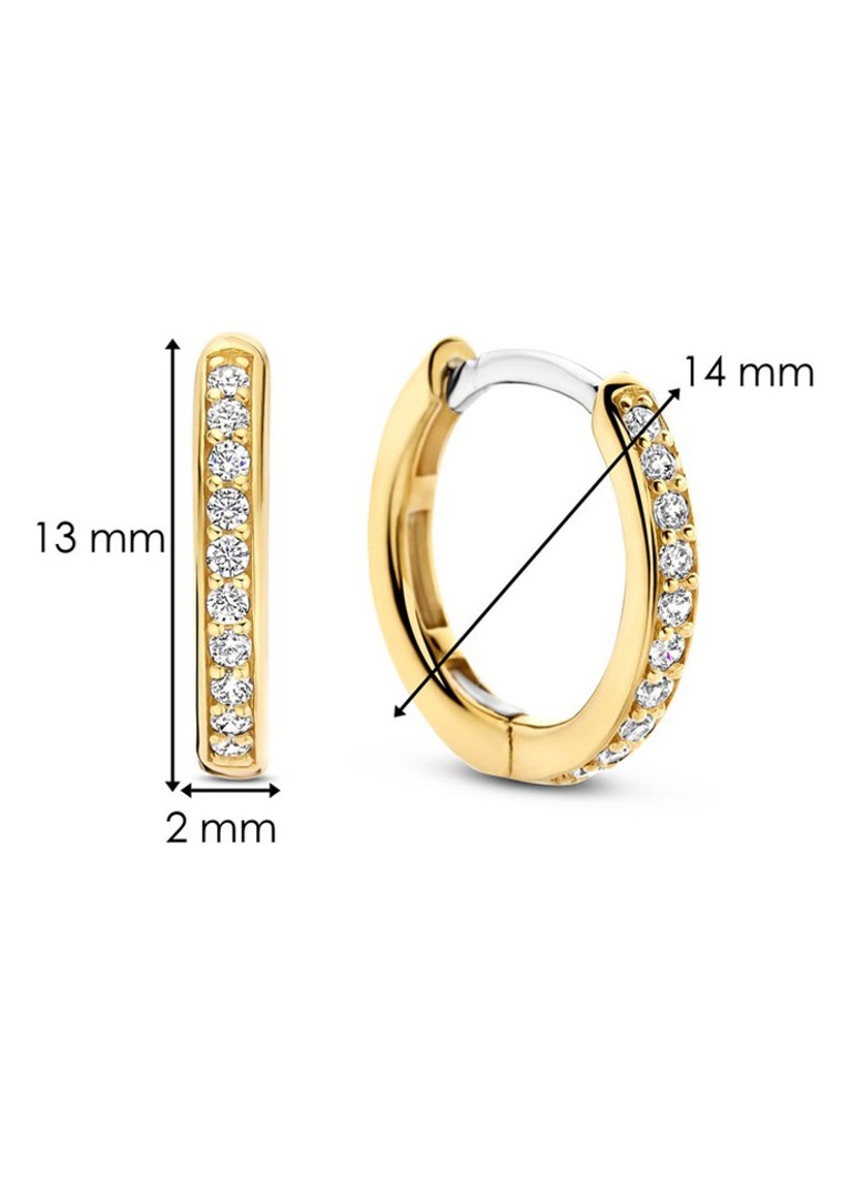 TI SENTO - Milano  Oorringen verguld 7812ZY