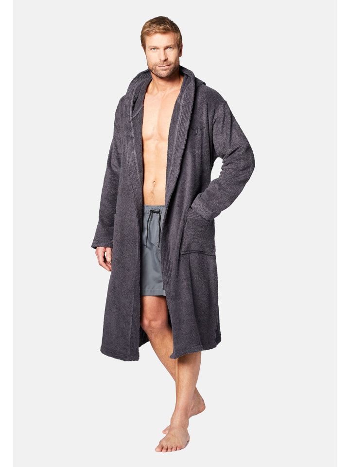 Chiemsee Bademantel Bathrobe Unisex in grau günstig kaufen