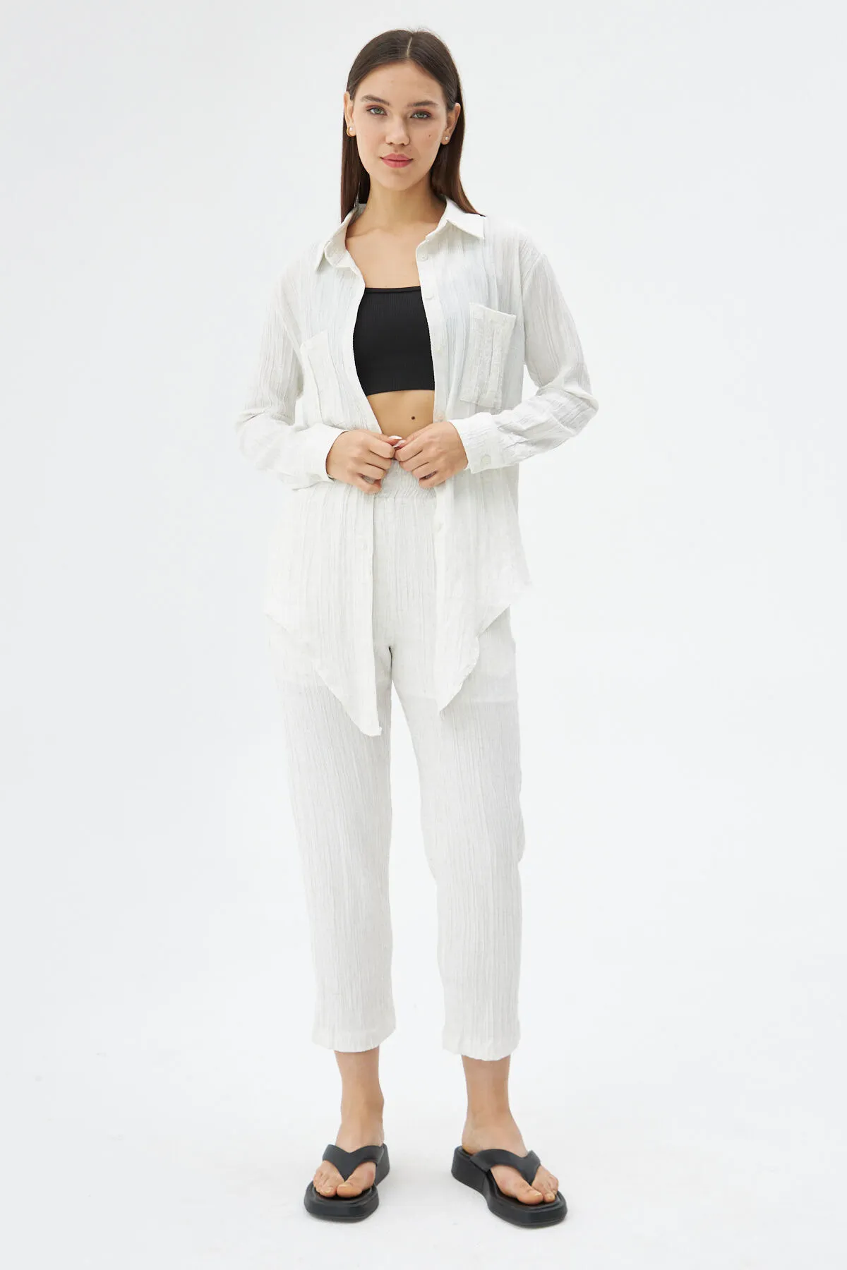 Laluvia  Zweiteiler - Beige - Regular Fit