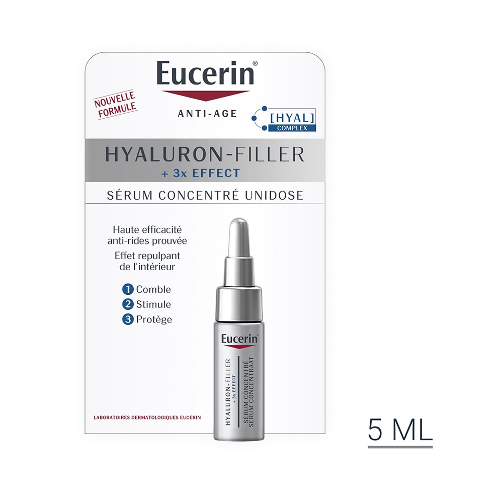 eucerin HYALURON-FILLER + 3x EFFECT Sérum Concentré Unidose 5ml Sérum anti-âge