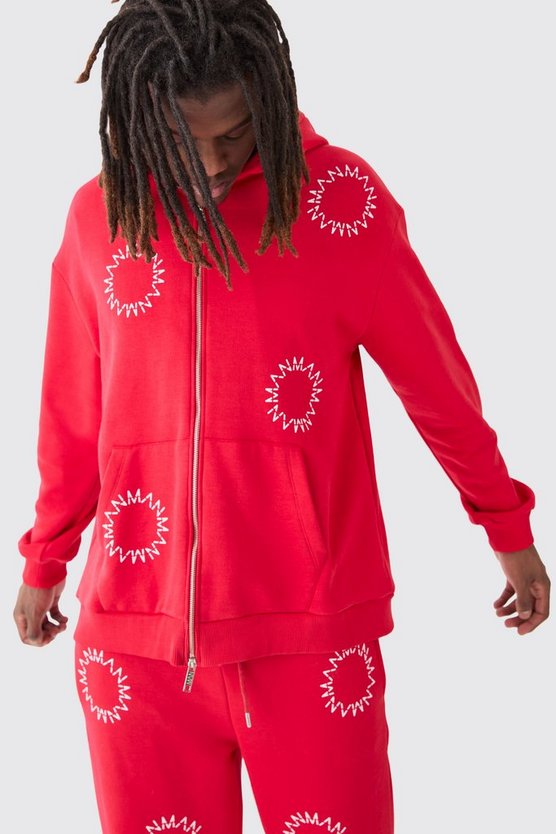 Oversize Man Dash Trainingsanzug mit Reißverschluss und geteiltem Saum