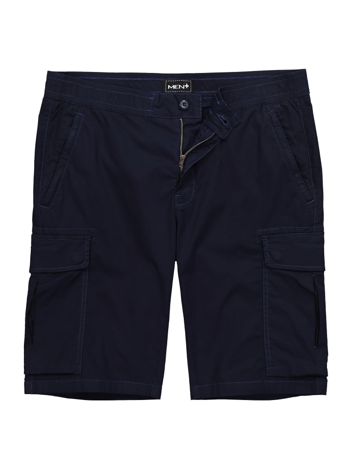 Men Plus Bermuda in navy blau günstig kaufen