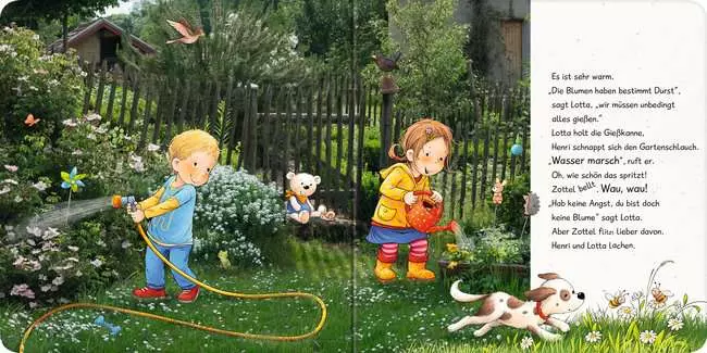 Lotta entdeckt die Welt: Im Garten