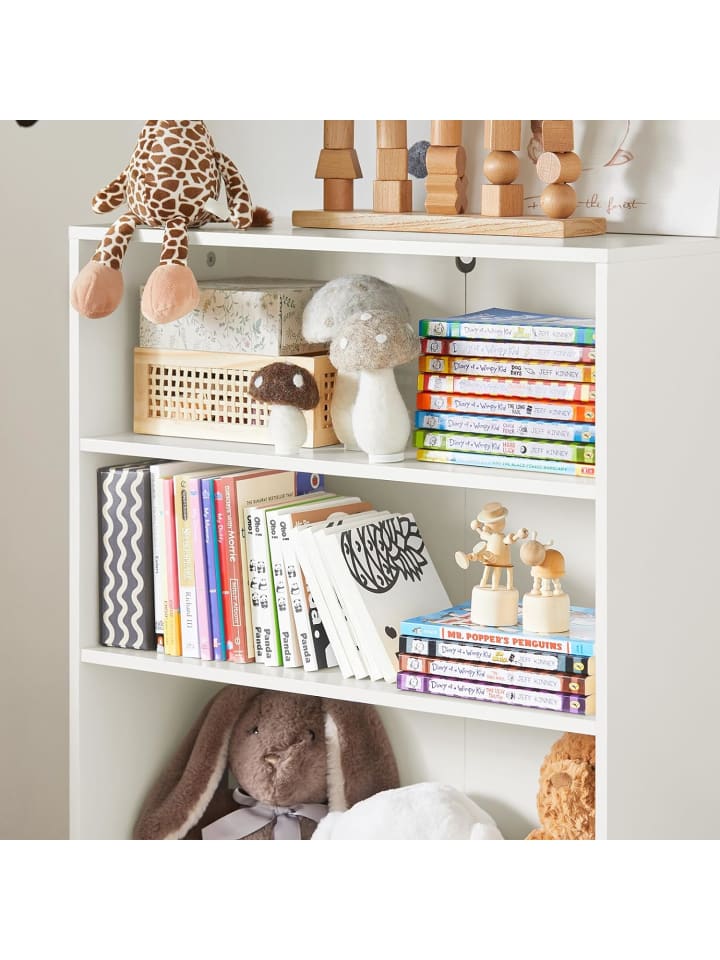 SoBuy Bücherregal in Weiß - (B)60 x (H)110 x (T)25cm günstig kaufen onesize