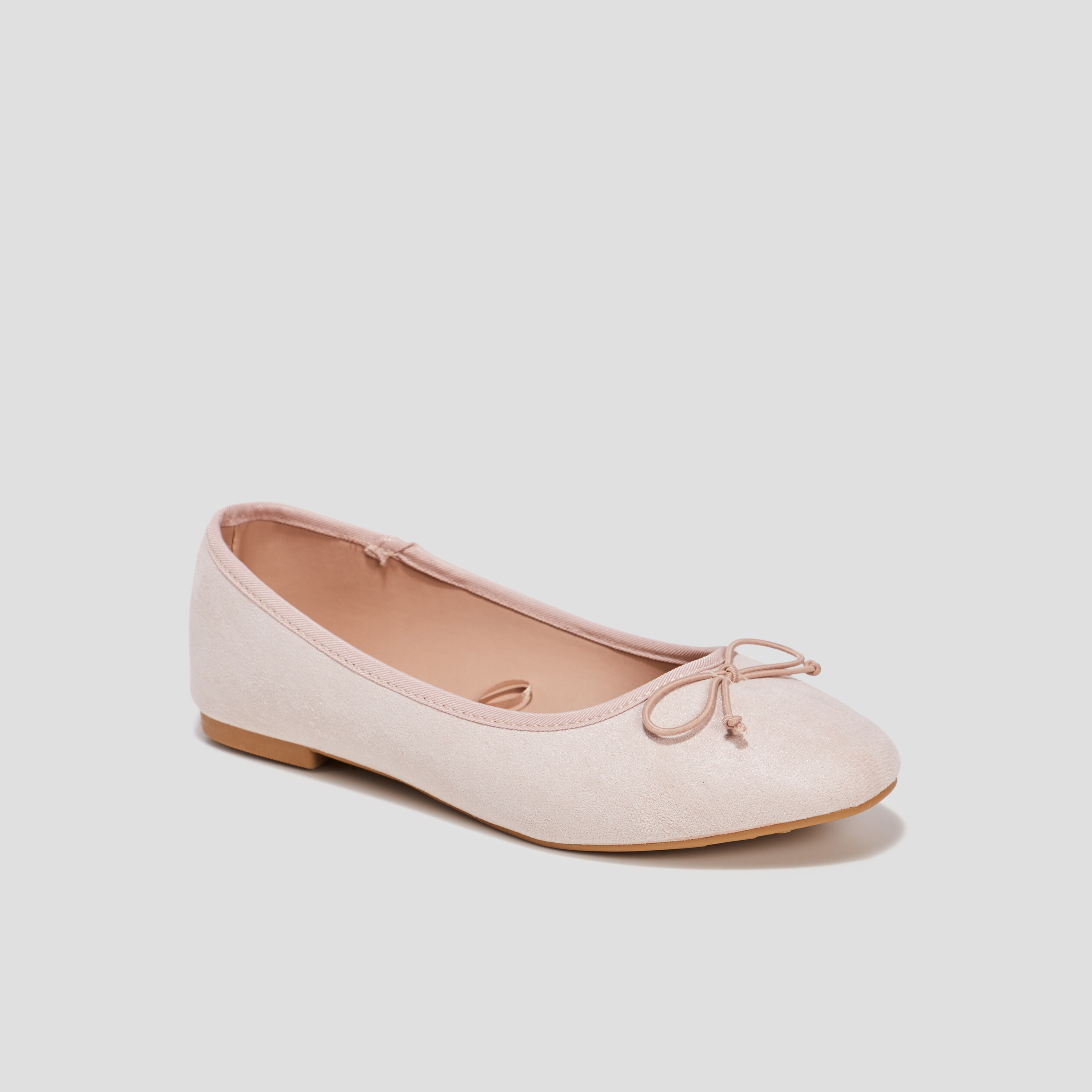Ballerines avec noeuds rose femme | La Halle