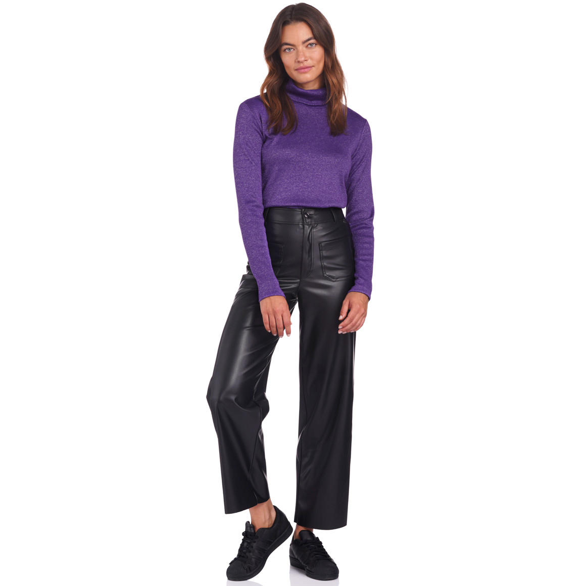 Damen Langarmshirt mit Rollkragen