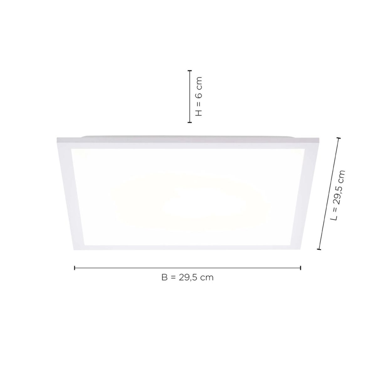 LED Deckenlampe Flat 30 x 30 cm