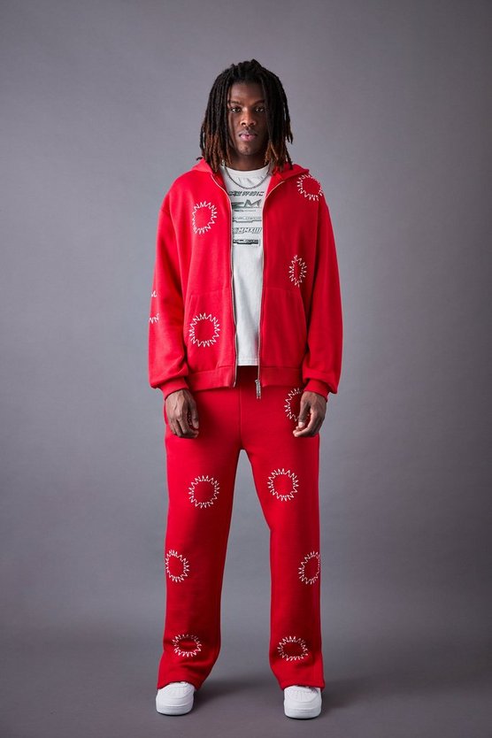 Oversize Man Dash Trainingsanzug mit Reißverschluss und geteiltem Saum
