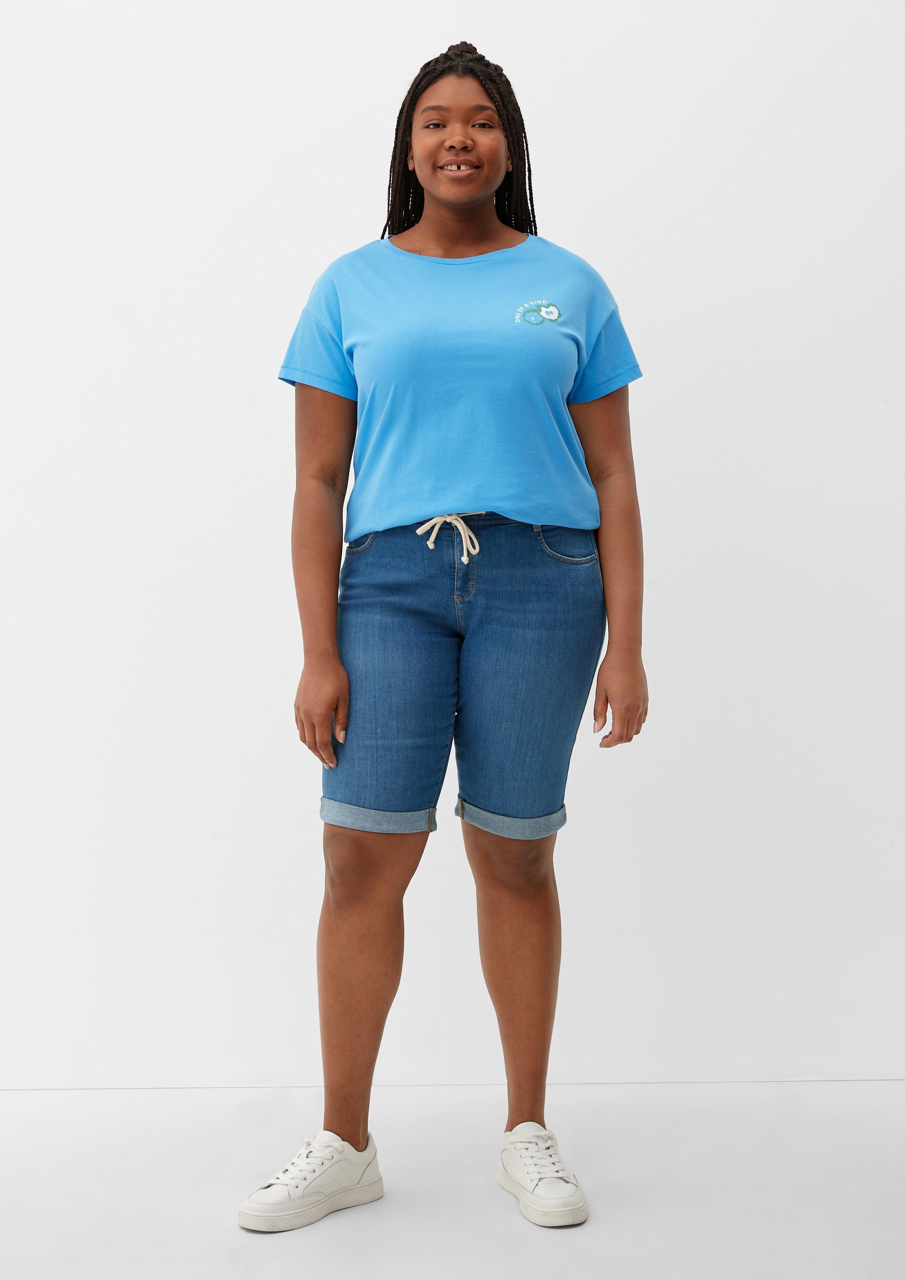 T-Shirt mit gummiertem Print  2129816-55D4