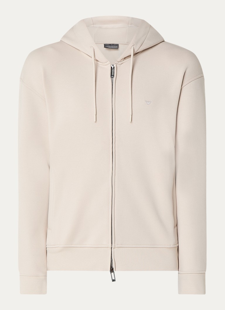 Emporio Armani Sweat jacket in lyocell blend with logo