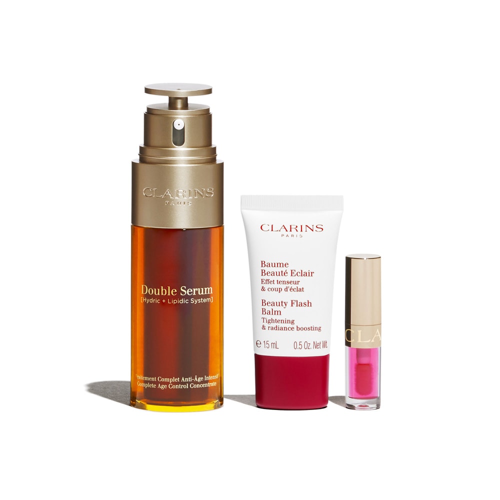 Clarins Coffret Double Serum 50ml Coffret Noël Soins visage  anti-âge, anti-rides