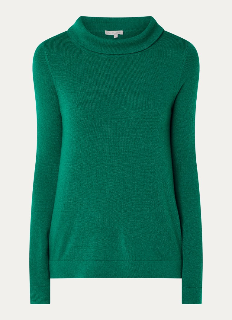 Hobbs Audrey Feinstrickpullover aus Kaschmirmischung mit Stehkragen