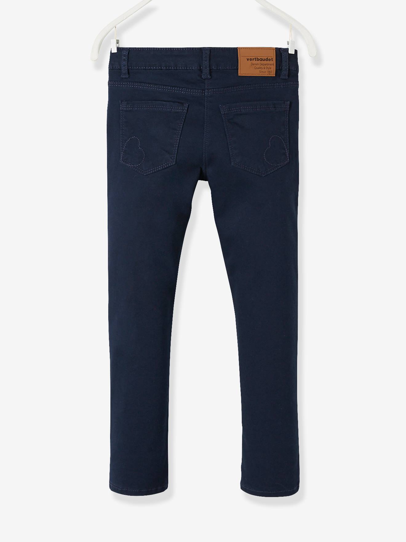 Vertbaudet Mädchen Slim-Fit-Hose, Hüftweite COMFORT - grün
