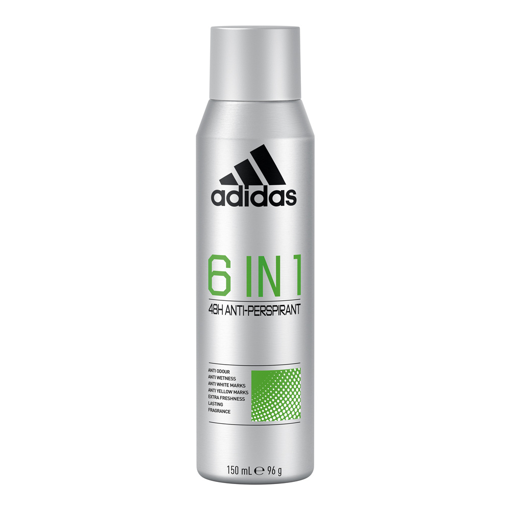 adidas 6-EN-1 - Formule est testée dermatologiquement, vegan et sans alcool. Déodorant - 150 ML