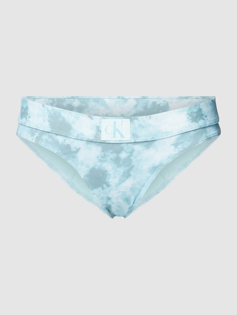 Bikini-Slip mit Allover-Muster in hellblau