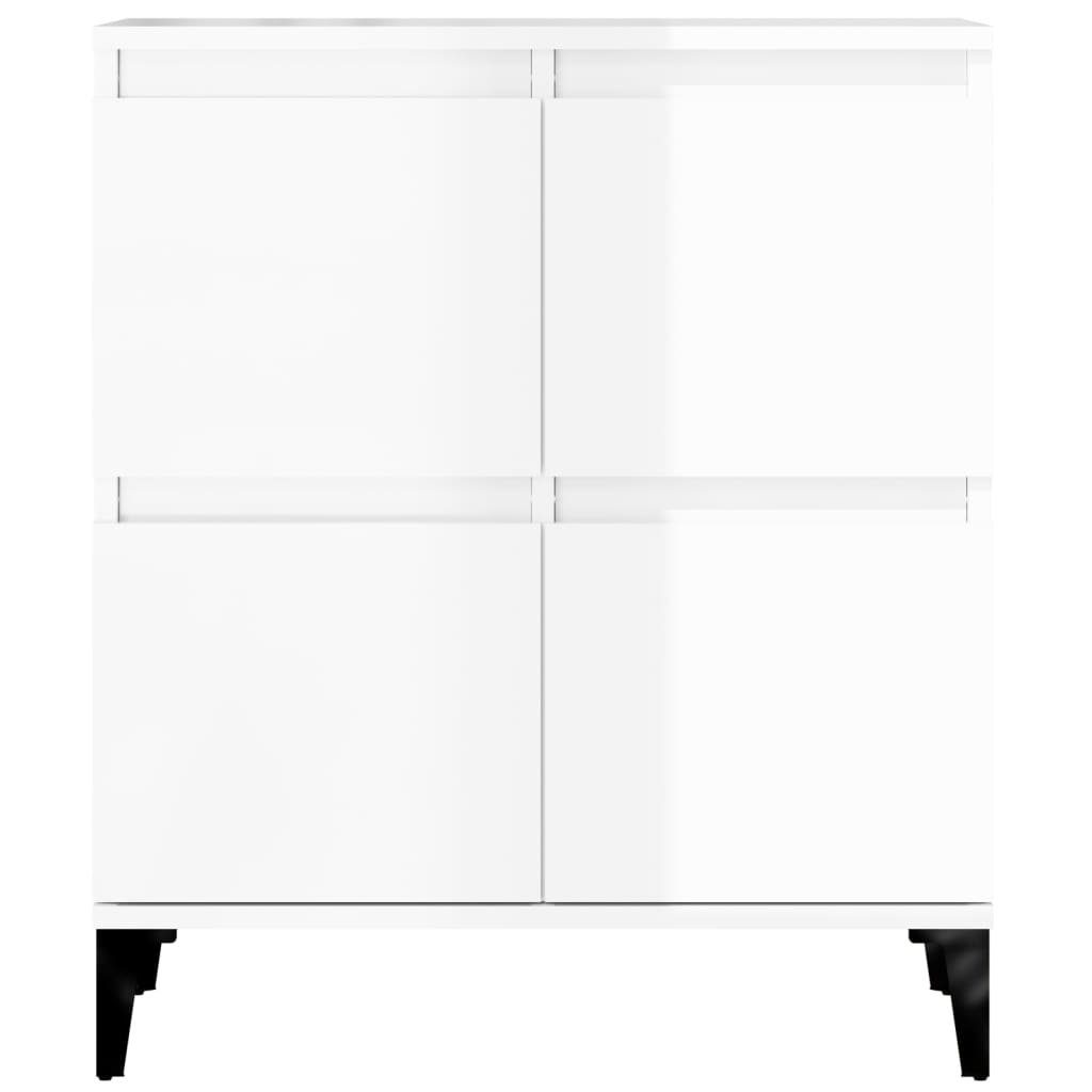 vidaXL Anrichte Sideboard Hochglanz-Weiß 60x35x70 cm Holzwerkstoff