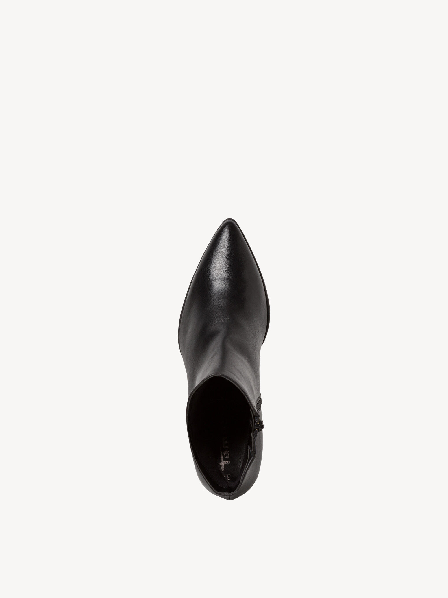 Bottine en cuir - noir