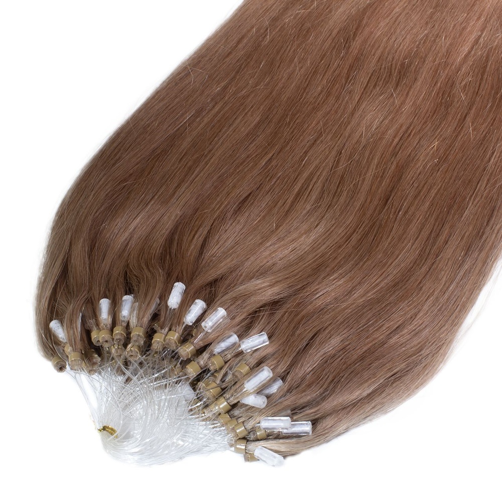 hair2heart Extensions à froid Microring Premium cheveux naturels #10 Blond balayage 0.5g extensions