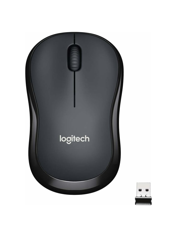 Logitech Logitech M220 SILENT Kabellose Maus, 2,4 GHz mit USB-Empfänger, in Anthrazit günstig kaufen onesize